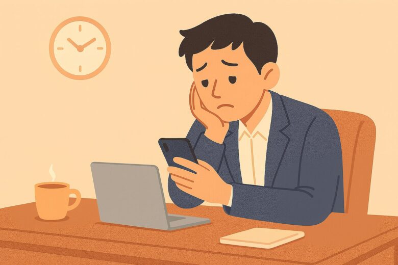 焦る気持ちとは裏腹に、何から手を付ければいいか分からず、気が付けばスマホを眺めるばかり。