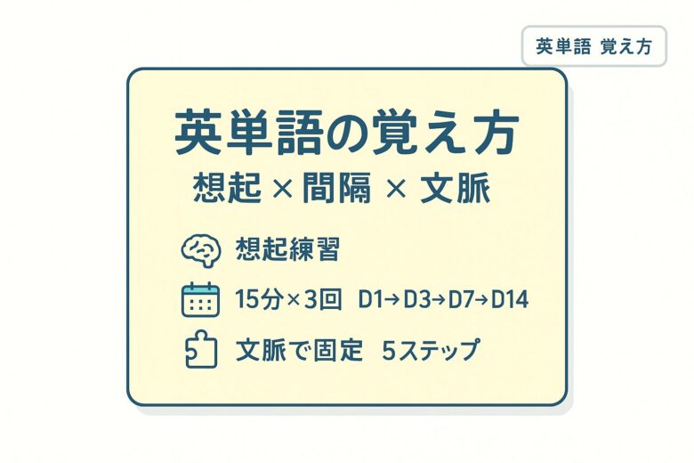 英単語 覚え方